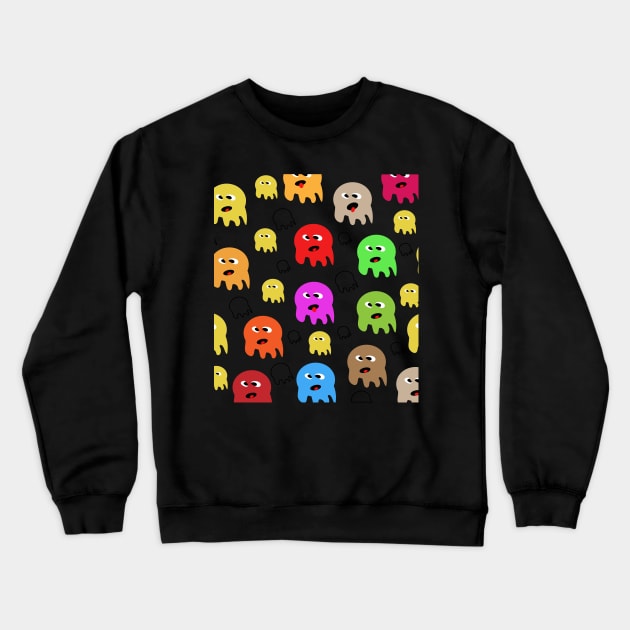 A Colorful Cute Ghost Art T-Shirt Crewneck Sweatshirt by Ghori Arts